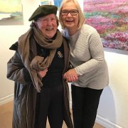 Elisabeth Ellborn (96 years old) the oldest visitor to my Exhibition